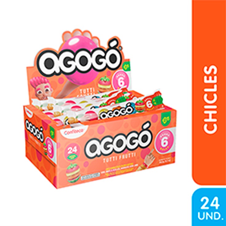 Agogo chicle bola original tuttifrutti 276 gr