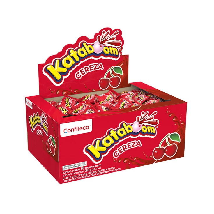 Chicle Cereza Kataboom 270 Gr Chicle Cereza Kataboom 270 Gr