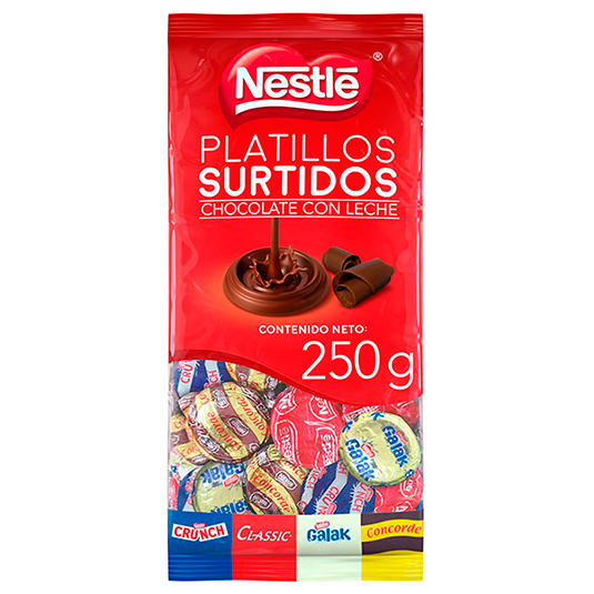 Chocolate Platillo Surtido Funda Nestlé 250 G