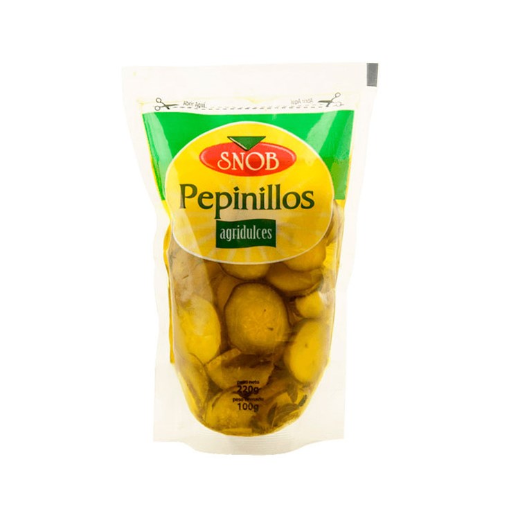 Pepinillos Agridulces Snob 220 Gr