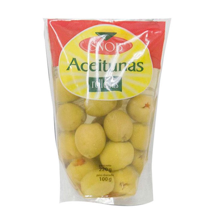 Aceituna Rellena Doypack Snob 210 Gr