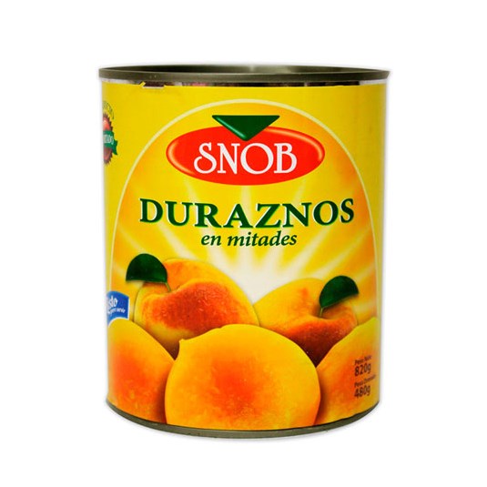 Duraznos Mitades Snob 820 Gr