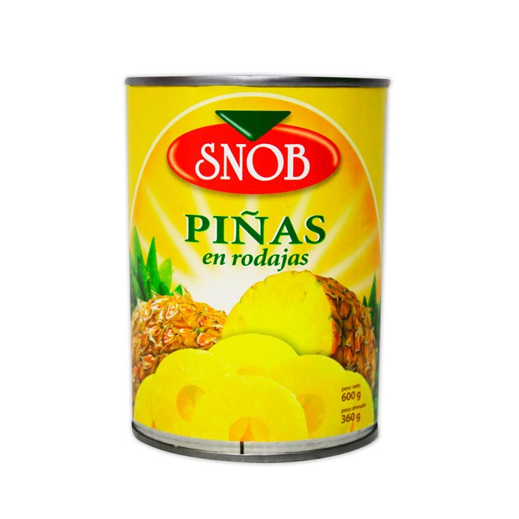 Piña Almíbar Snob 600 Gr