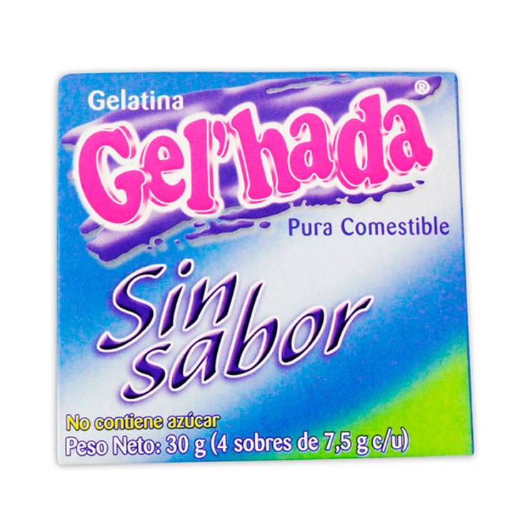 Gelatina Sin Sabor Gel´Hada 30 Gr 