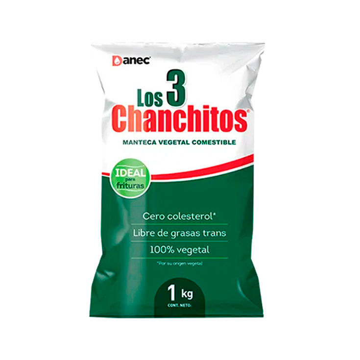 Manteca Funda Tres Chanchitos 1 Kg