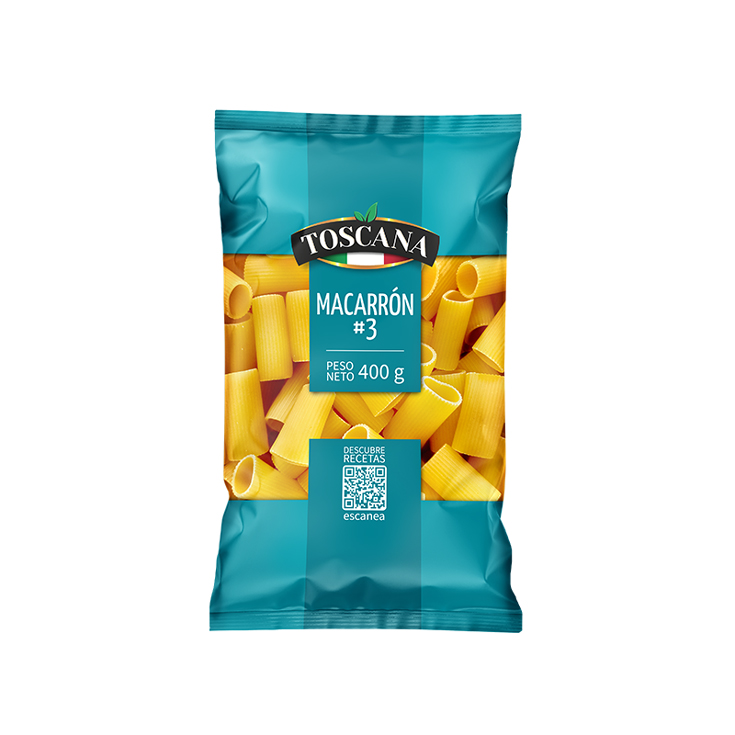 Fideo Macarrón 3 Toscana 400 Gr