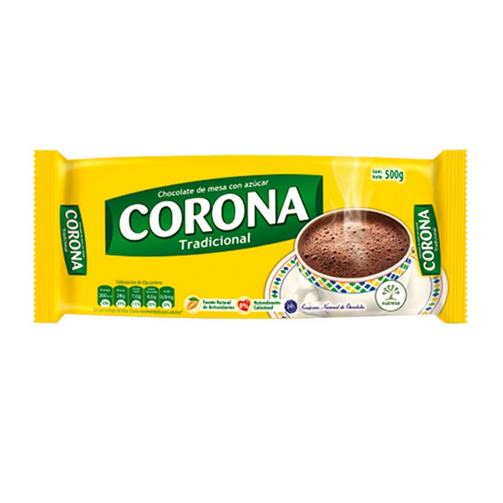 Chocolate Con Azúcar Corona 500 Gr