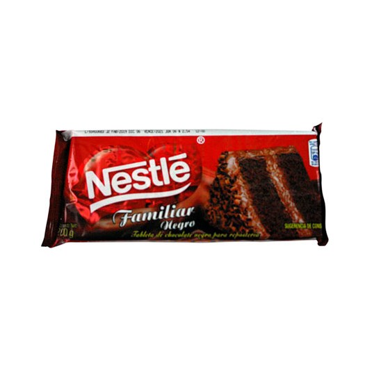 Nestlé Chocolate Tableta Familiar 200 Gr
