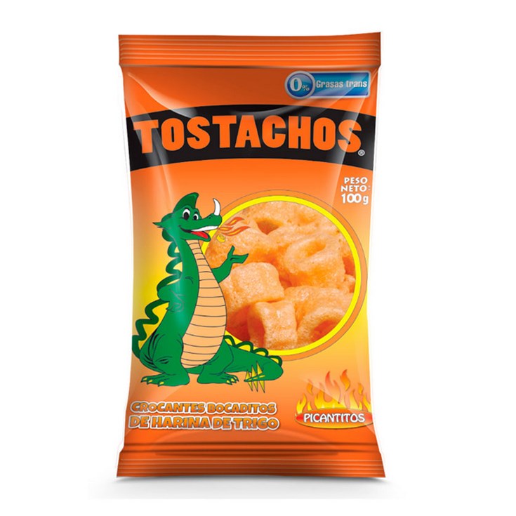 Bocaditos Trigo Sabor Picante Tostachos 100 Gr Bocaditos Trigo Sabor Picante Tostachos 100 Gr