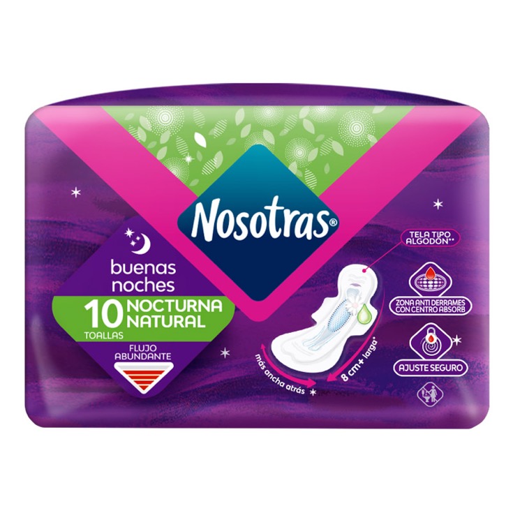 Toallas Buenas Noches Nosotras X 10 Uni