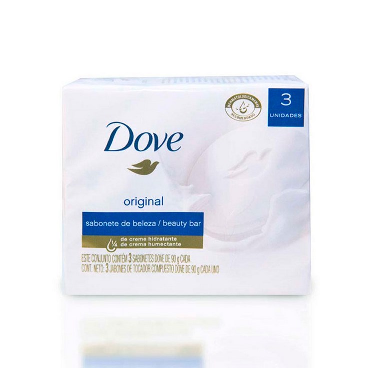 Pack X 3 Jabón Blanco Dove 90 Gr C/U