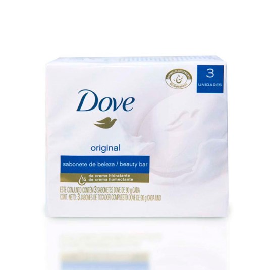 Pack X 3 Jabón Blanco Dove 90 Gr C/U