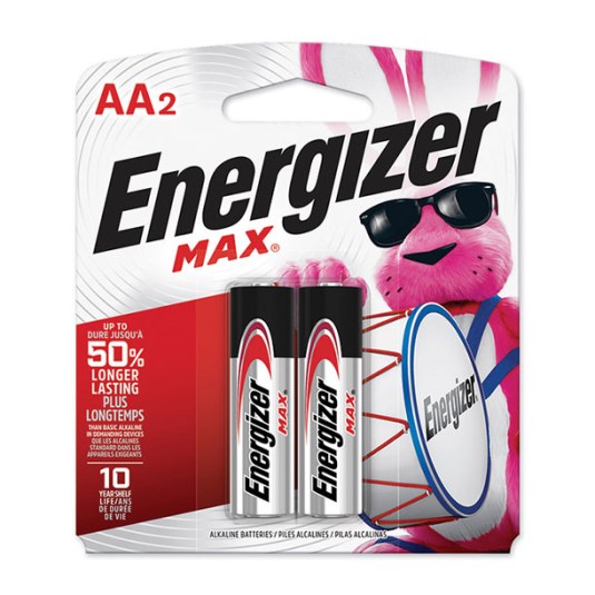 Pila Alkalina Max AA Energizer X 2 Un