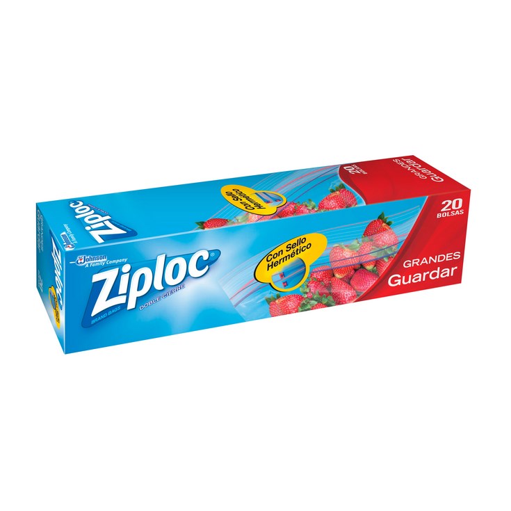 Ziploc Fundas Para Alimentos Grande X 20 Uni