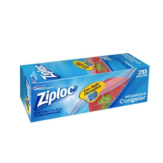 Ziploc Fundas Para Alimentos Congelados Mediana X 20 Uni