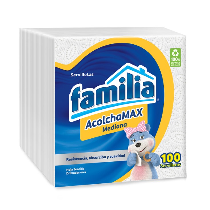 Servilleta Mediana Familia X 100 Uni