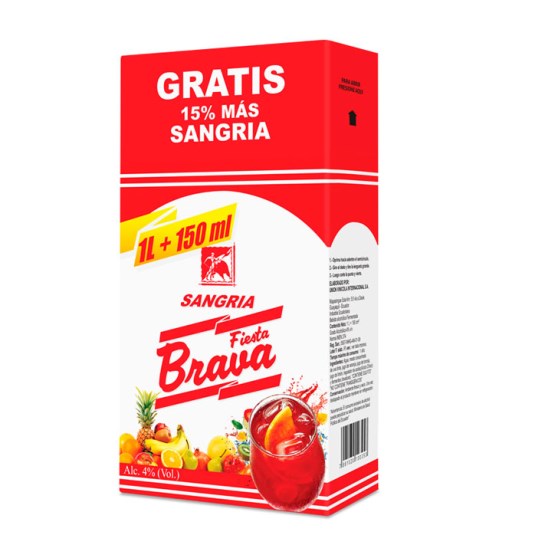 Fiesta Brava Sangria Carton 1 Lt