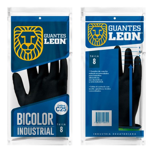 Guante Bicolor León Talla 8