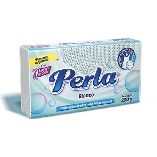 Jabón Para Ropa Blanco Con Glicerina Perla 20