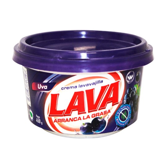 Crema Lavavajilla Floral Uva Lava 450 Gr