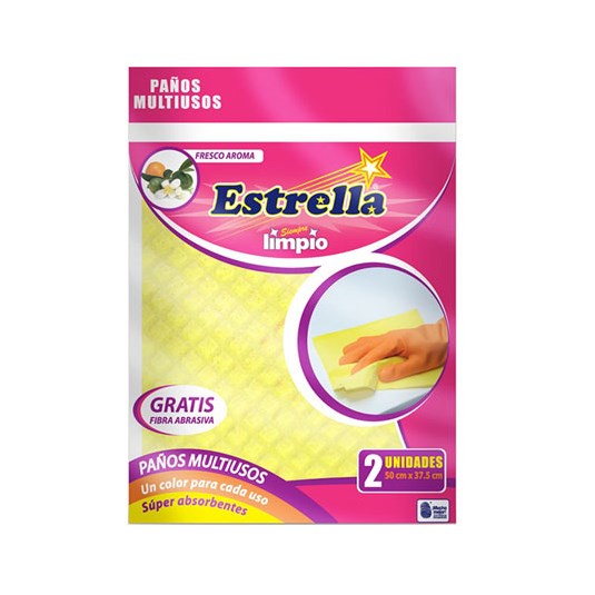 Paño Multi Absorbente Mixta Estrella X 2 Uni