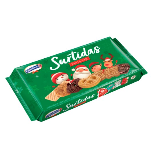 Colombina Galletas Navideñas Caja Roja 200 Gr