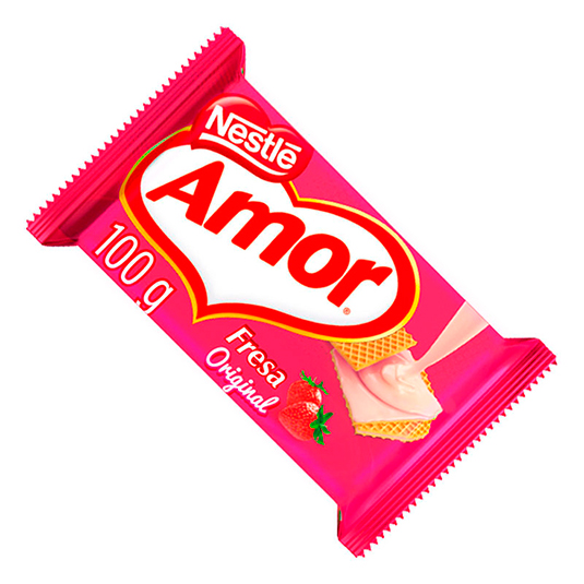 Galleta Waffer Fresa Amor 100 Gr