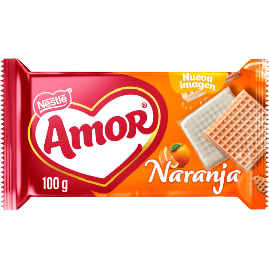 Galleta Waffer Naranja Amor 100 Gr