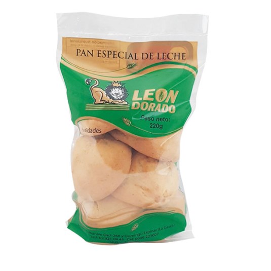 Pan De Leche Leon Dorado 220 Gr.