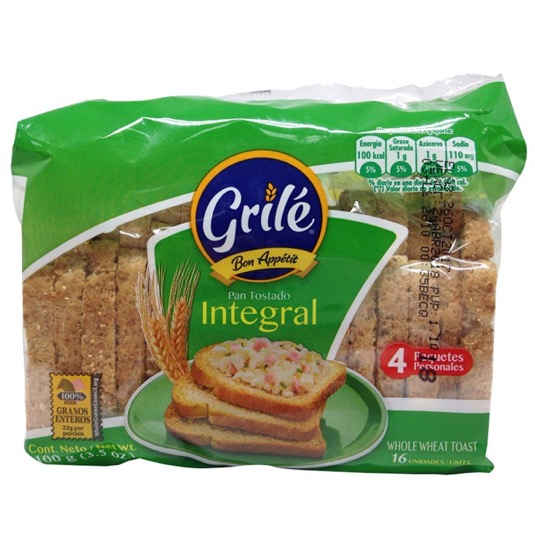 Tostadas Integrales Grile 100 G.