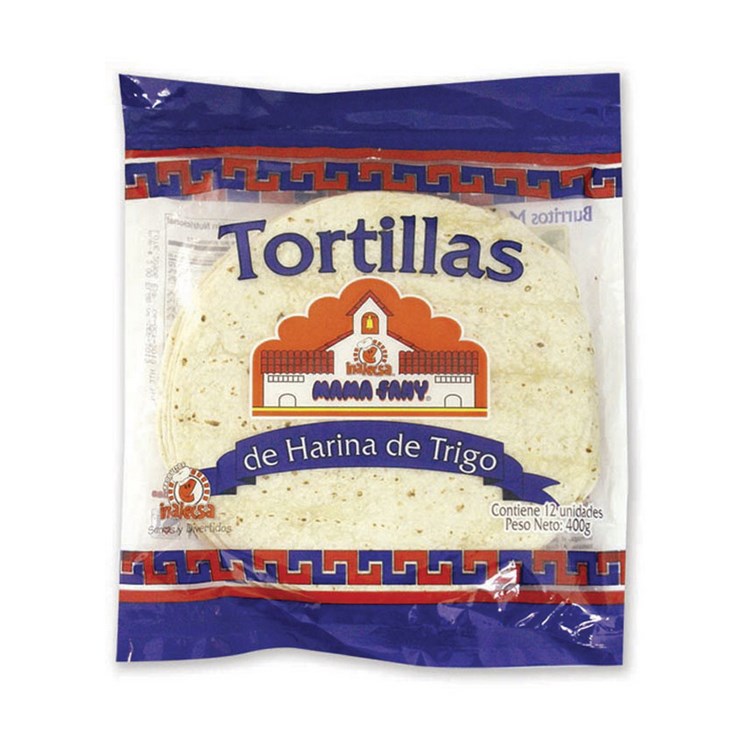 Tortilla de Harina De Trigo Mamá Fany 400 Gr. Tortilla de Harina De Trigo Mamá Fany 400 Gr.