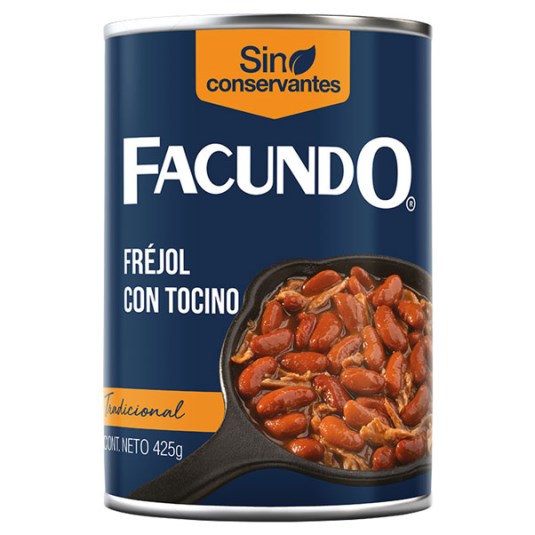Fréjol Con Tocino Facundo 425 Gr
