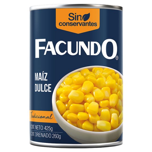 Maíz Dulce Facundo 425 Gr