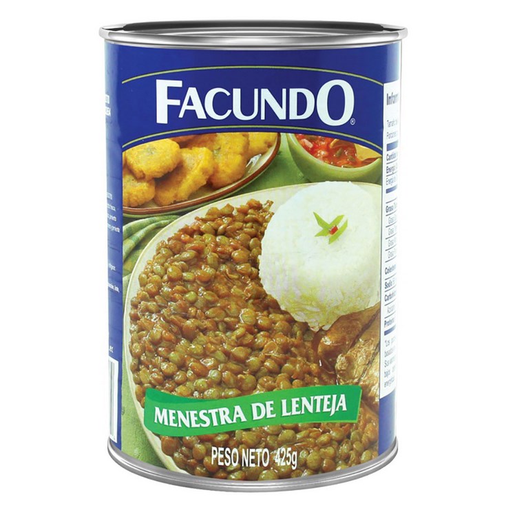 Menestra Lenteja Facundo 425 Gr