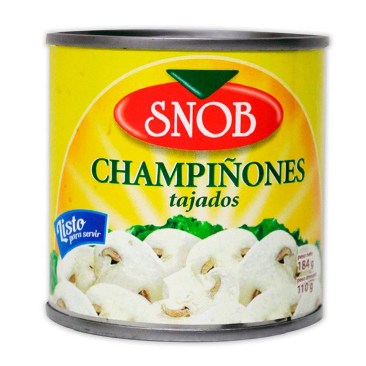 Champiñones Tajados Snob 180 Gr