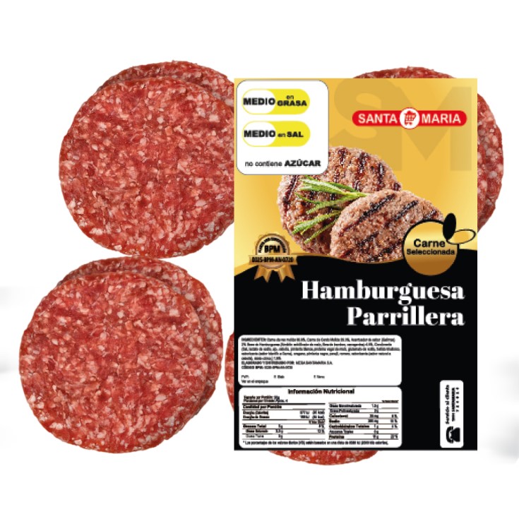 Hamburgesa Parrillera Bandeja