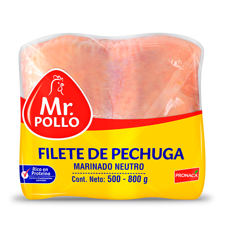 Filete De Pechuga Con Piel Termo Mr. Pollo Kg.