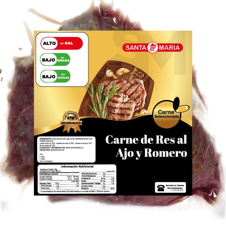 Carne De Res Al Ajo Y Romero