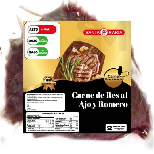 Carne De Res Al Ajo Y Romero