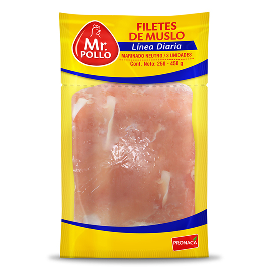 Filete De Muslo Al Vacio Mr. Pollo 250 - 450 Kg.