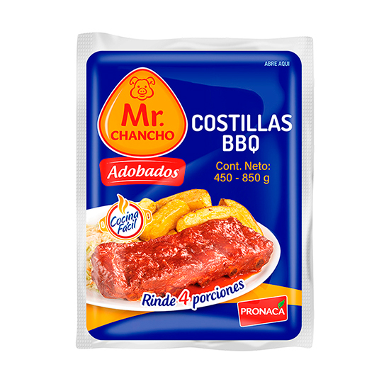 Mr. Chancho Costillas Adobada Bbq 450 - 850 Gr.