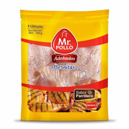 Mr. Pollo Piernitas Parrilleras 460 A 750 Gr.