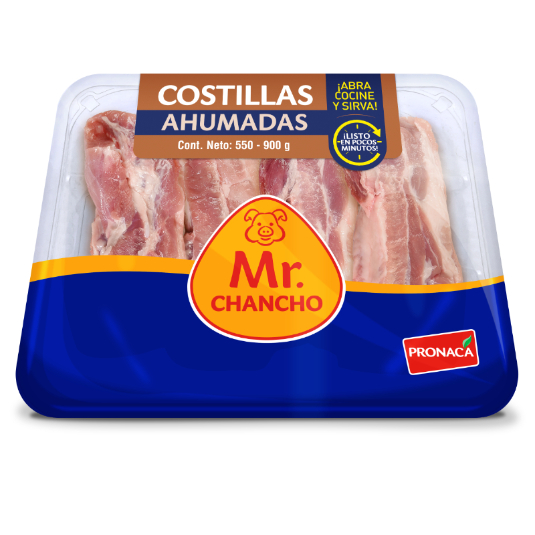 Mr. Chancho Costillas Ahumadas Bandeja 550 - 900 Gr.