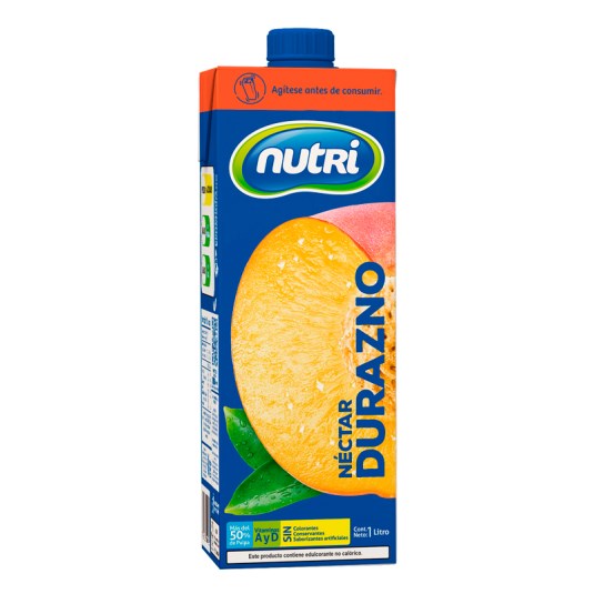 Nectar Sabor A Durazno Nutri 1 lt.