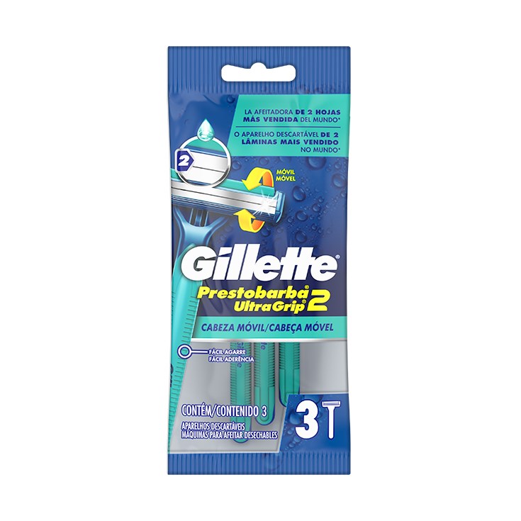 Prestobarba utragrip mango de goma Gillette u