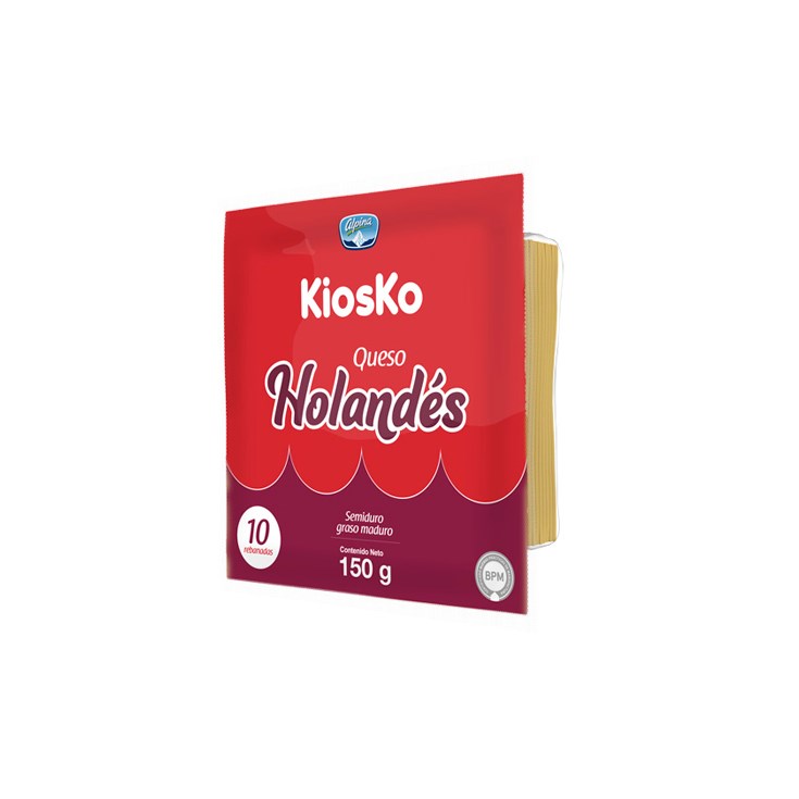 Queso Lonja Holandes Kiosko 150 Gr.