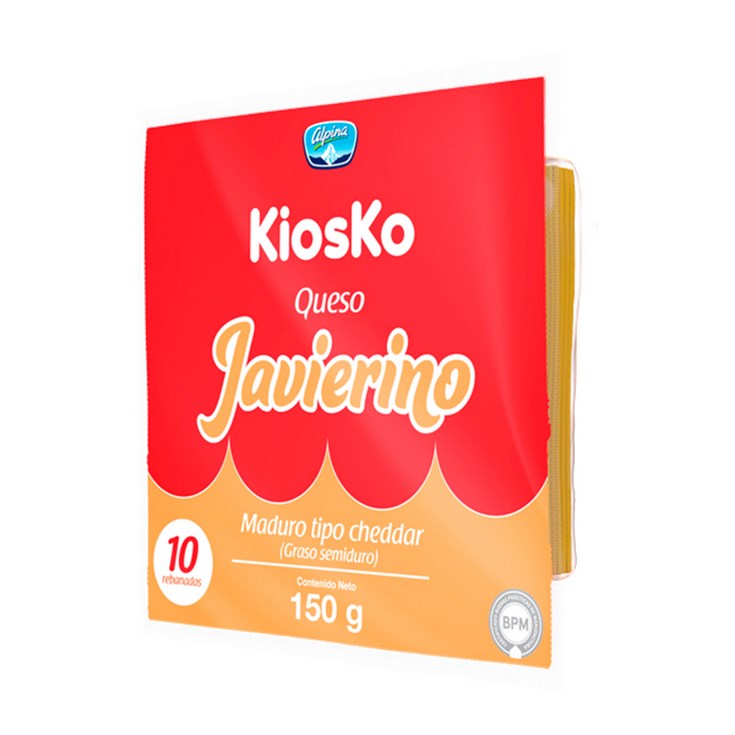 Kiosko queso lonja javierino 150 gr.