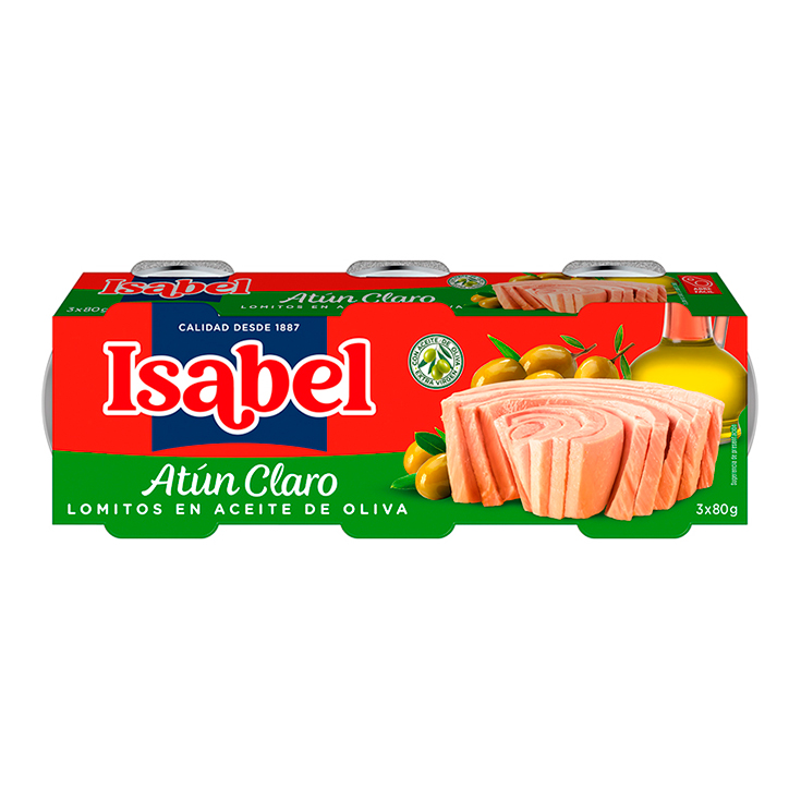 Atún Aceite De Oliva Isabel Pack X 3 de 80 Gr C/