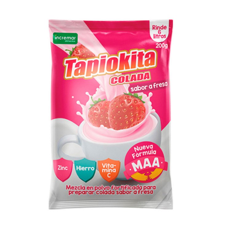 Tapiokita Colada Sabor A Fresa 200 Gr