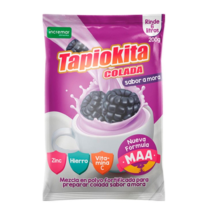 Tapiokita Colada Sabor A Mora 200 Gr